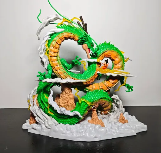 Estátua Shenlong Dragon Ball Z 23cm - Action Figure Colecionável Premium