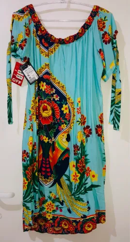 Vestido estampado estilo farm