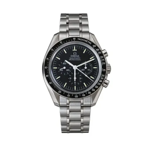 Relógio Omega Speedmaster Moonwatch Automático 42mm Aço Preto Prem AAA+