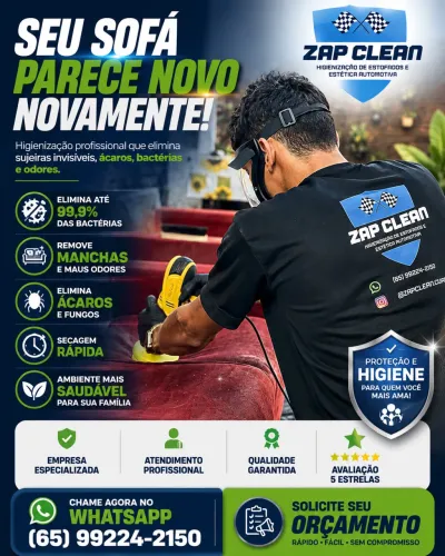 Higienização de estofados