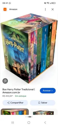 Box livros Harry Potter