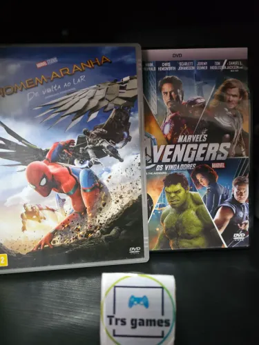 2 DVD original homem aranha 1 e vingadores 1