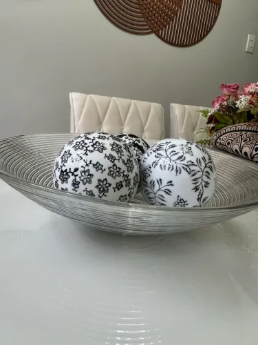 Enfeite decorativo vidro