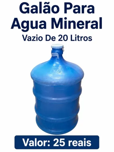 Galão Para Agua Mineral Vazio De 20 Litros