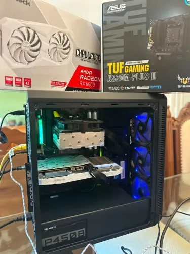 PC Gamer Completo Ryzen 7 5700x + RX 6600 8GB + 16GB 3200MHz + 1TB NVMe