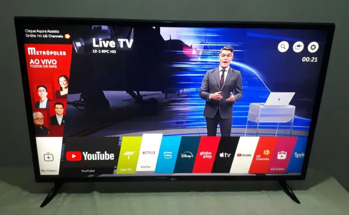VENDO TV SMART LG FULL HD 43' COMPLETA NOVA