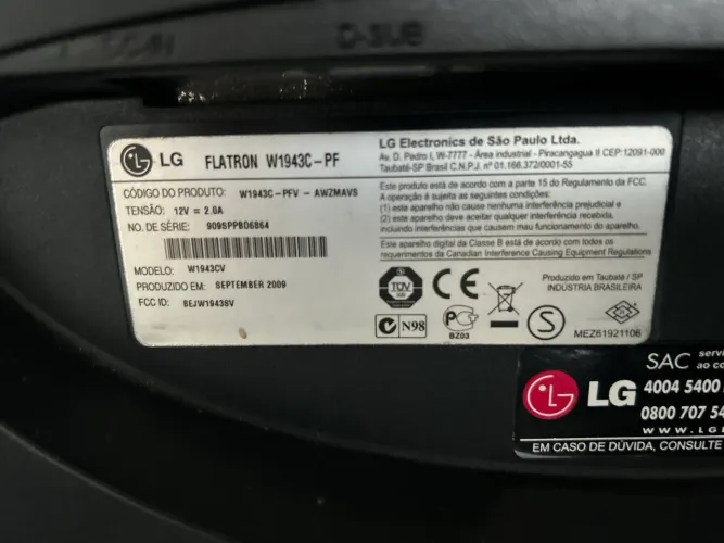 Monitor LG Flatron - Entrada VGA (Sem Fonte)