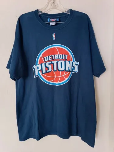 Camiseta Masculina Basketball NBA Detroit Pistons 1990 Original.