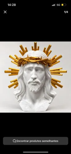 Busto de Jesus Cristo | Imagem de Jesus | Salvador Decoração Católica Religiosa