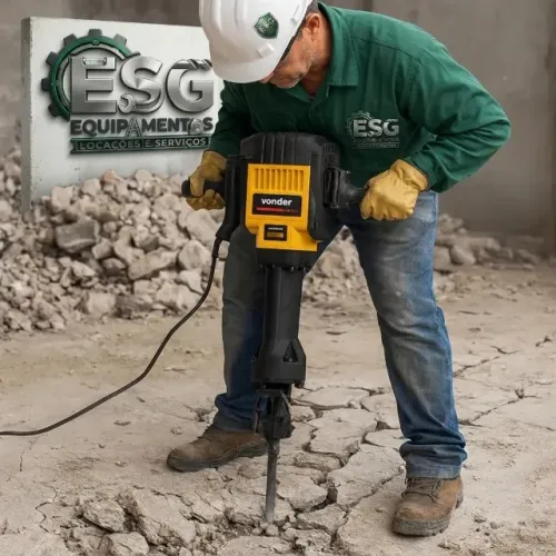 LOCAÇÃO DE MARTELO DEMOLIDOR VONDER 30 KG ? NÃO É VENDA
