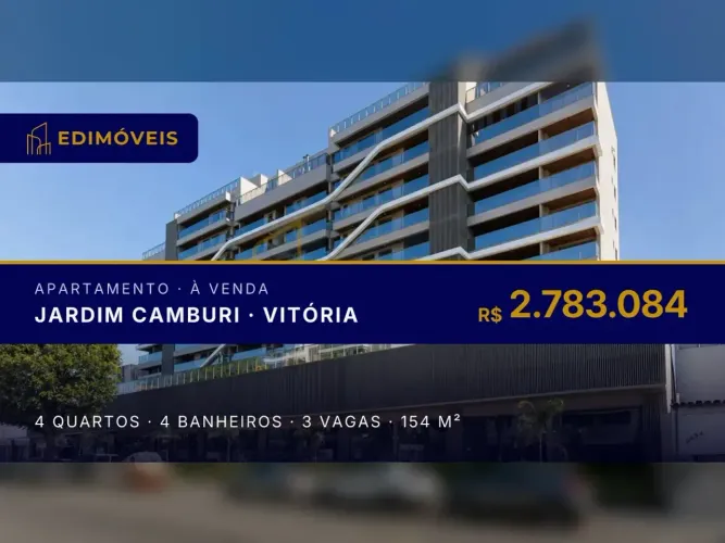 Apartamento 4 suítes em Jardim Camburi, alto padrão e áreas de lazer incríveis