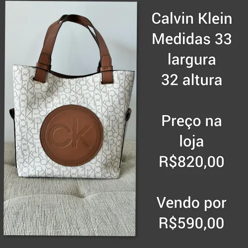 Bolsa Calvin Klein, original, nova