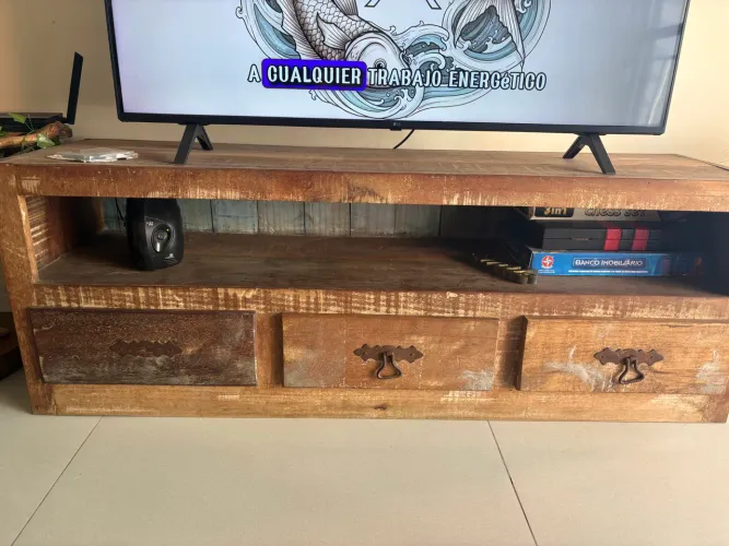 Rack Para Tv 1.48mEstante sala Móvel Madeira De Demolição