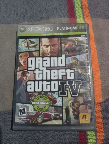 GTA IV GTA 4 Xbox 360 Original Platinum Hits + Mapa