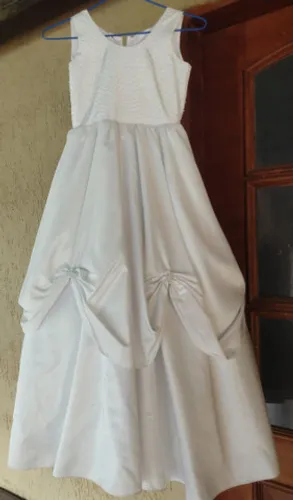 Vestido Branco p Damas 6 a 8 Anos