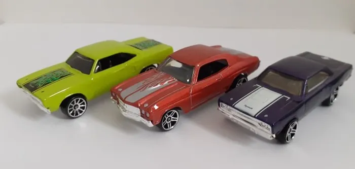 Hot Wheels Chevelle SS Roadrunner Lote 3 miniaturas