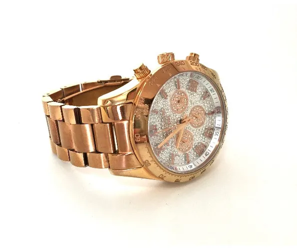 Relógio Michael Kors Mk5946 Feminino Layton Rosê Bom Estado
