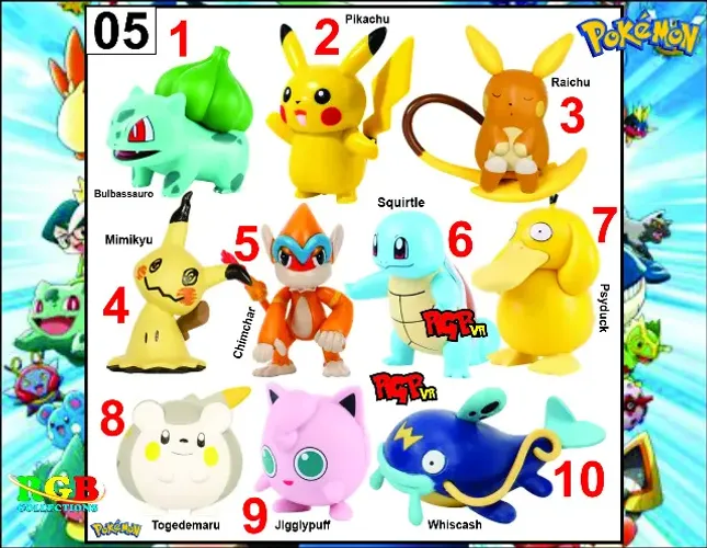 Miniaturas Pokémon V (venda por unidade ou coleção)