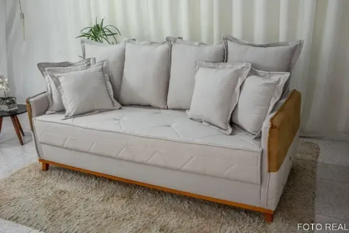 Sofá Living Vican_2,00m Molas Bonnel Pronta Entrega!