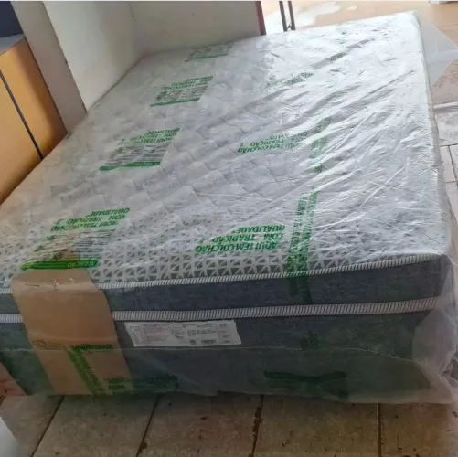 CAMA BOX CASAL MOLAS ENSACADAS 