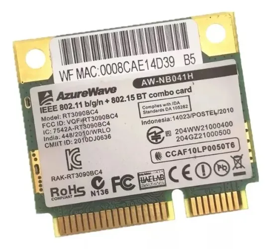 Mini Pci Wireless Bluetooth Rt3090bc4