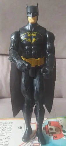 Boneco Batman Vintage com capa em Feltro - 30 cm.