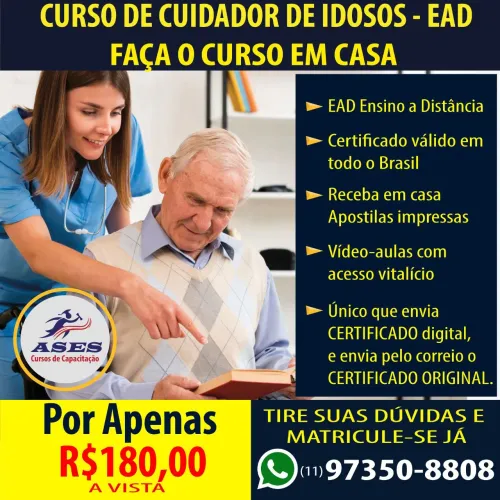 Curso de Cuidador de idosos EAD