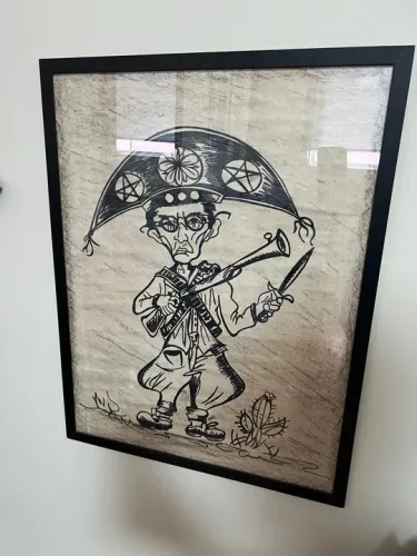 Quadro lampião grande 70 x 54 cm