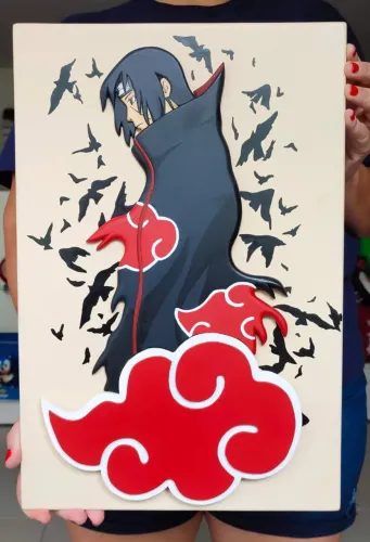 Quadro Itachi Uchiha - Akatsuki