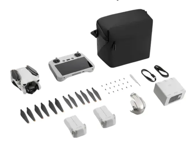 Dji Mini 3 Combo Fly More Rc, controle com tela 3 Baterias