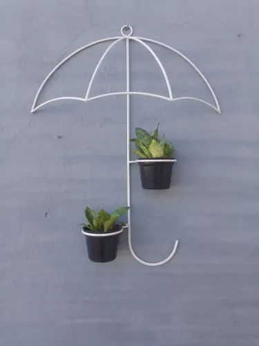 Suporte de Parede para Plantas em Formato de Guarda-Chuva