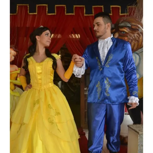 Fantasia Bela Princesa Infantil Adulto