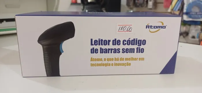 Leitor de Código de Barras sem Fio Átomo 