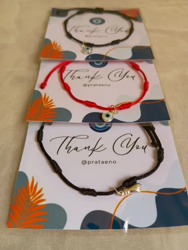 Pulseira 7 nós C/ Pingente de Prata 925
