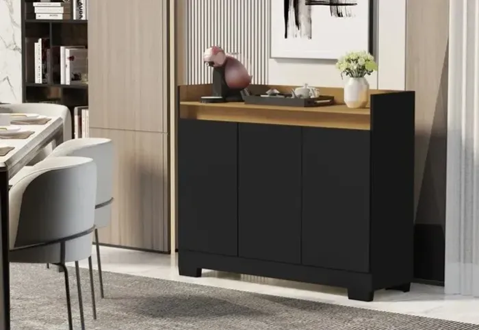 Buffet Aparador Multifuncional 3 Portas. Produtos Novos Direto de Fábrica P/Sua Casa.