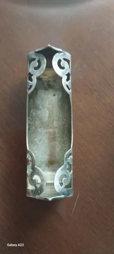 Porta palito banhado a prata
