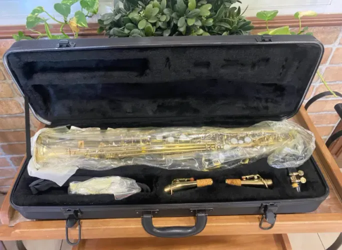 Saxofone Soprano Sib, marca Kings