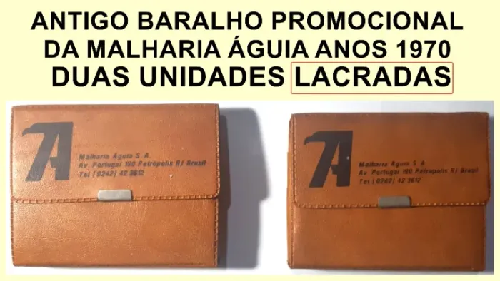 Dois antigos baralhos malharia Águia.
