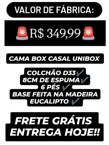 Cama Box Casal - Nova