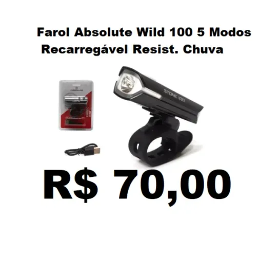 Farol iluminação Bicicleta Absolute 