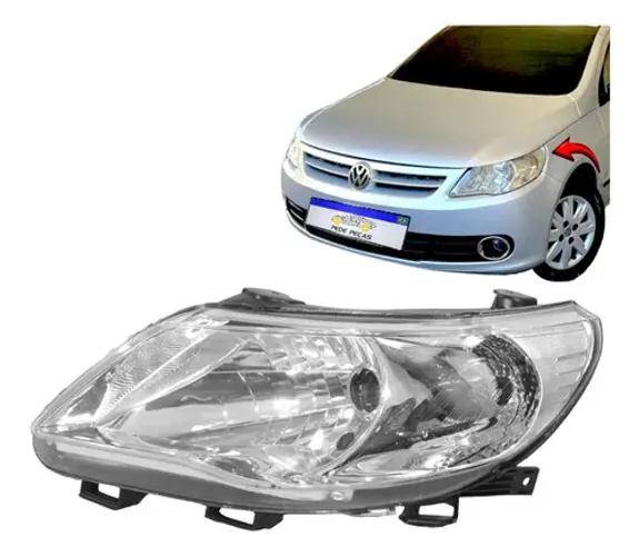 Farol Volkswagen Gol G5 2009 2010 2011 2012 Foco Simples L.e