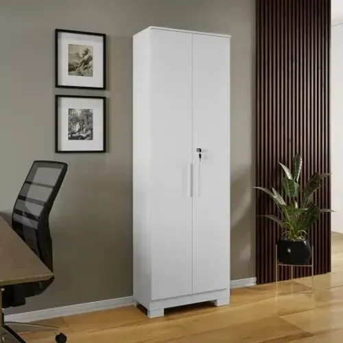 PRomoção do Armario Multiuso Bordo 2 Portas C/ Chave Branco - Ronipa Móveis no queimão