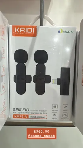 Microfone de Lapela iPhone Kaidi KMF6-A