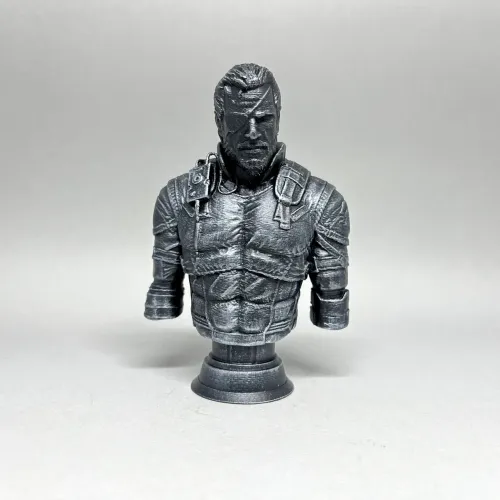 Busto Solid Snake Metal Gear Impressão 3D