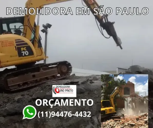 Executamos  Demolição de Casas e Prédios em São Roque