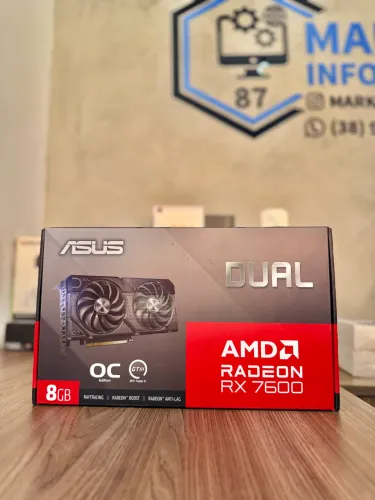 PLACA DE VÍDEO RX 7600 8GB ASUS ( LACRADA )