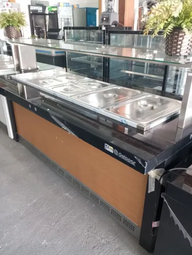 NZ. Buffet aquecido 2 metros Gelopar