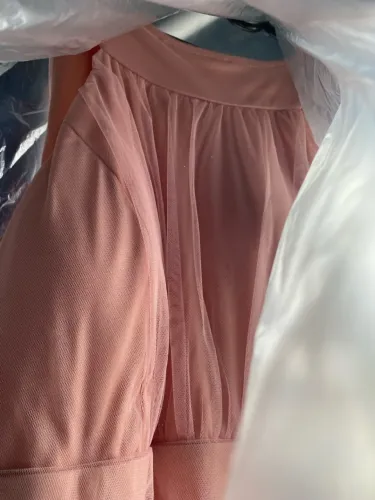 Vestido de tule rosa