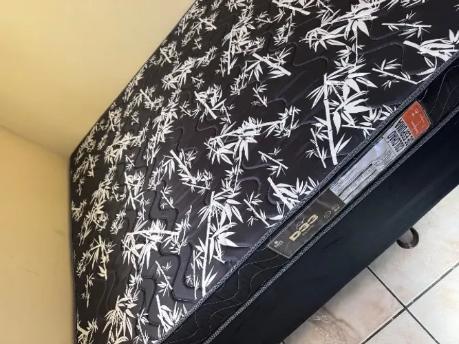 Cama Completa Box Casal E Colchão D33 Mega Promoção