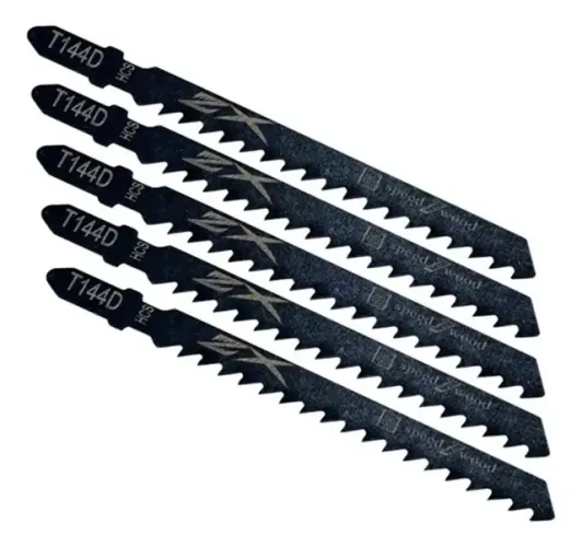Kit 5 Lâminas Tico Tico Para Madeira Plástico Mdf Mdp